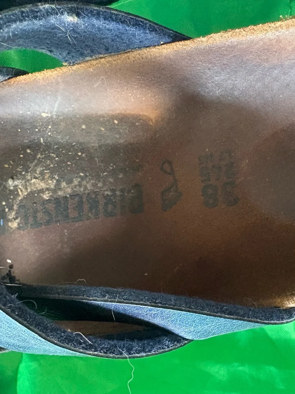 Birkenstock Blue Double Strap Buckle Sandals